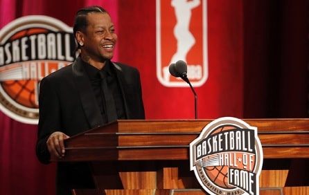Allen Iverson giving his Hall Of Fame Speech and thanking Tawanna Turner.